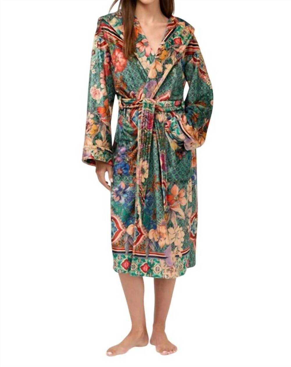 NEW JOHNNY WAS cozy robe in lorette scarf